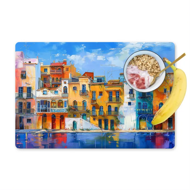 Placemat - 6 pieces - Architecture - Colorful - Art - Modern
