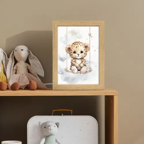 Luipaard - Dier - Kinderen Light Box met kabel klein -sfeer2_kind