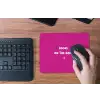 Focus - Smiley - Roze muismat rubber klein -toetsenbord
