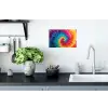 Regenboog - Tie dye - Kleurrijk - Blauw Muursticker klein -keuken