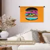 Hamburger - Kleurrijk - Speels Wandkleed katoen klein -sfeer1