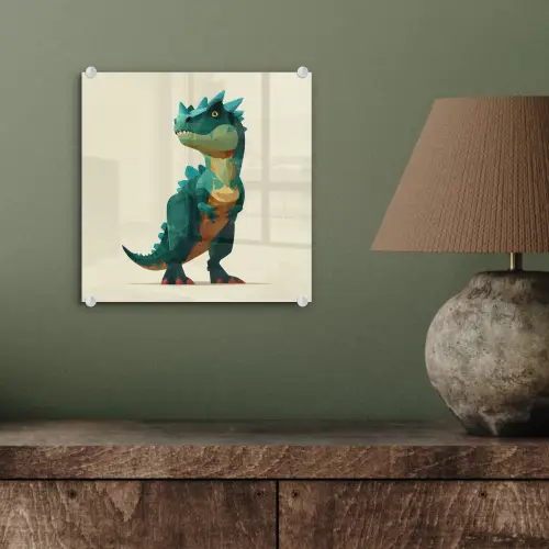 Stekels - Dino - Blauw - Gespierd plexiglas 5mm klein -sfeer3