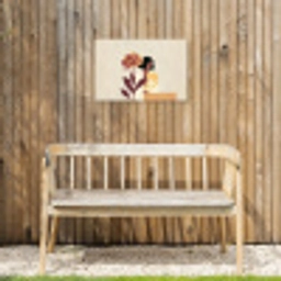 Vrouw - Minimalistisch - Bloem Tuinposter op houten frame 2 cm dik klein -sfeer4