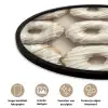 Donuts - Chocolade - Wit - Beige Fotolijst rond zonder passe partout klein -closeup_NL