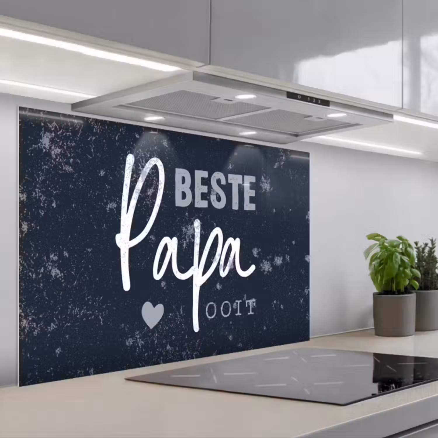 Spatscherm keuken - Cadeau voor man - Quote - Vaderdag - Beste papa ooit - Spreuken