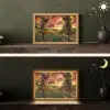 Wijngaard - Druiven - Zonsondergang Light Box met kabel (Tafellamp) klein -sfeer3