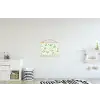 Patroon - Groen - Eieren textielposter latten blank klein -kinderkamer