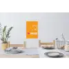Oranje - Love - Valentijn Muursticker klein -eettafel