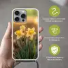 Bloemen - Geel - Wazig Hoesje iPhone 16 Pro Max met koord klein -sfeer2_NL