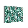 Dierenprint - Panter - Bladeren - Tropisch - Jungle aluminium wit klein -3d