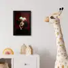 Vrouw - Kersen - Slagroom fotolijst zwart zonder passe partout klein -usfeer4_kinderkamer
