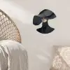 Zwart - Vrouw - Hoed Wandcirkel behangsticker klein -sfeer4