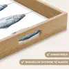 Vissen - Illustratie - Delfts - Blauw Dienblad Rechthoek middel -USP_HandgreepNL