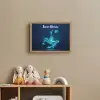 Voetballer - Blauw - Neon Light Box met batterij (Wandlamp kind) middel -sfeer2_kind