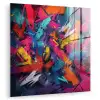 Abstract - Explosie - Neonkleuren plexiglas 5mm klein -zzzproduct_nieuw