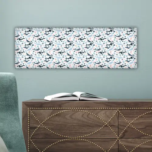Klein - Oceaan - Walvissen - Octopus canvas 2cm klein 828 -sfeer4