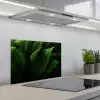 Bladeren - Schaduw - Groen - Textuur keuken achterwand spatscherm klein -3d_schuin