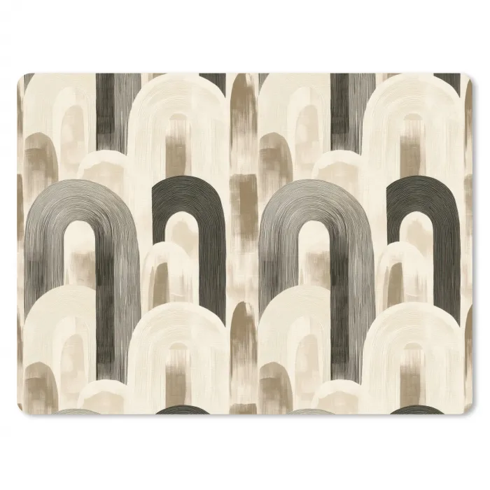 Abstract - Patroon - Bogen muismat rubber klein 262 -3d