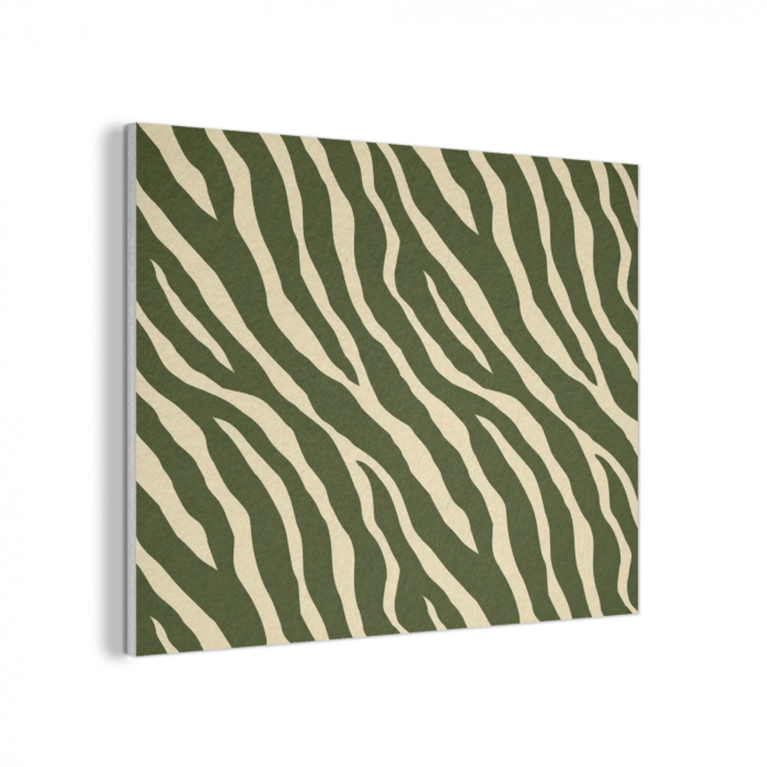 Zebra - Patroon - Groen PET vilt klein 837 -3d