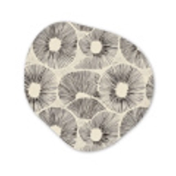 Cirkels - Patroon - Zwart Wandcirkel Organisch Forex 3mm klein 629 -3d