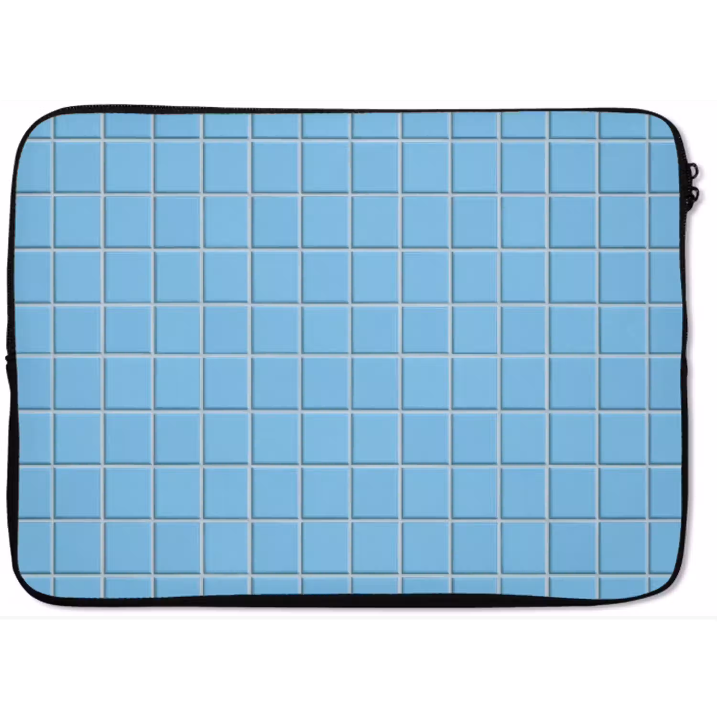 Patroon - Tegel - Pastel - Blauw laptophoes neopreen klein 279 -zkaufland3dotto