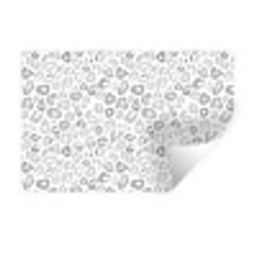 Luipaard - Motief - Grijs Muursticker klein 286 -3d