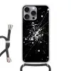 Verfspatten - Wit - Abstract - Explosie Hoesje iPhone 16 Pro Max met koord klein -3d