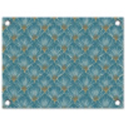 Symmetrisch - Patroon - Blauw tuinposter los doek klein 239 -3d