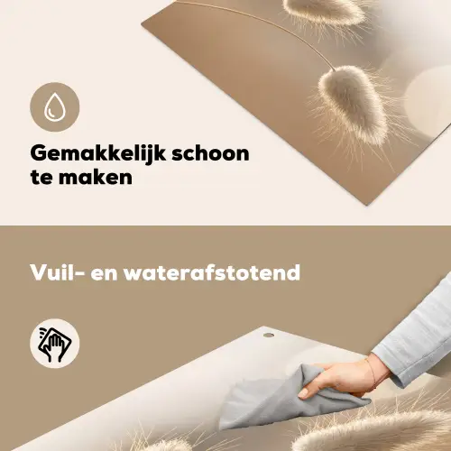 Hazestaartgras - Graanharen - Zonlicht Inductie beschemer met haakjes klein -ky-schoon-nl