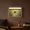 Zonnebloem - Veld - Zonnebril Light Box met batterij (Wandlamp) middel -sfeer4