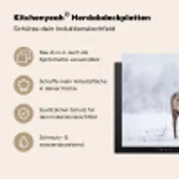 Rendier - Gewei - Toendra - Sneeuw - Wild Inductie beschemer met haakjes klein -ky-usp-de