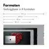 Kersen - Hart - Rood - Zwart Muismat XXL klein -sfeer5