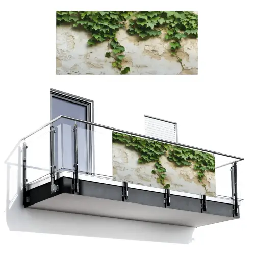 Klimop - Muur - Groen Balkonbeschermer Duitsland klein -3d