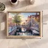 Brug - Stad - Huizen - Boot Dienblad Rechthoek middel -USP_Formaat