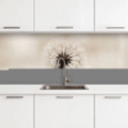 Paardenbloem - Minimalistisch - Wit keuken achterwand 2 middel -3d