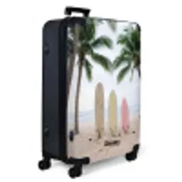 Surfboard - Palmbomen - Kleurrijk NBS - Large koffer - Volwassenen Unisex groot -product1