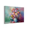 Bloemen - Kunst - Schilderij - Lente - Boeket aluminium wit klein -3d