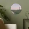 Vuurtoren - Duinlandschap - Zee Akoestische PET Vilt - Rond klein -sfeer2