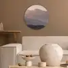 Panorama - Landschap - Bergen Akoestische PET Vilt - Rond klein -sfeer1