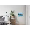 Landschap - Winter - Meer - Bergen - Uitzicht - IJs textielposter latten blank klein -woonkamer