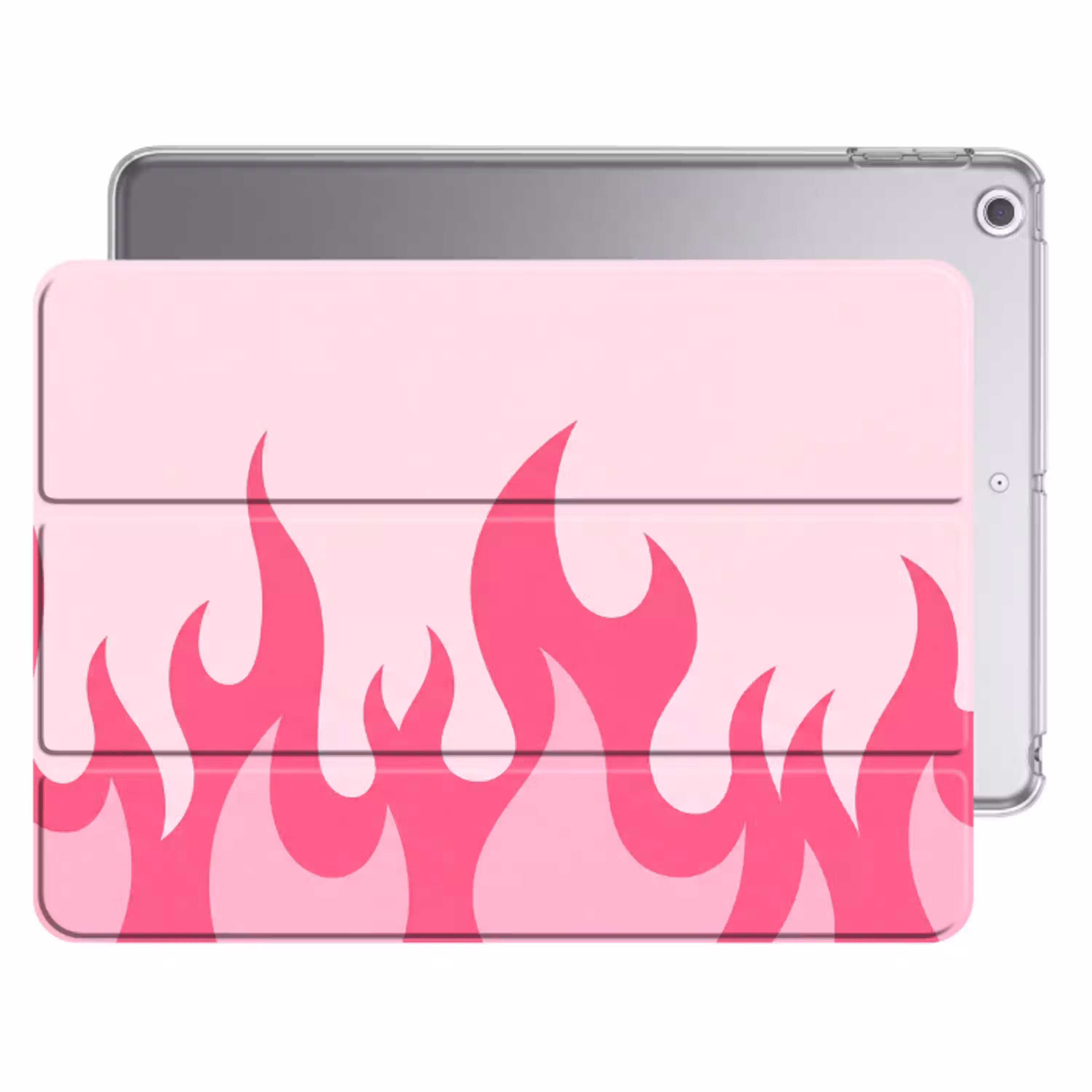 Vlammen - Patroon - Abstract - Modern - Roze Apple iPad 2017 middel -threedimensional_3d_global