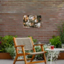 Kerst - Kerstboom - Winter - Binnen - Sneeuw Tuinposter op houten frame 2 cm dik klein -sfeer3