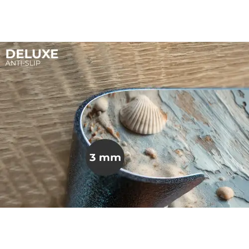Anker - Hout - Schelpen - Zand Placemat vinyl groot -closeup