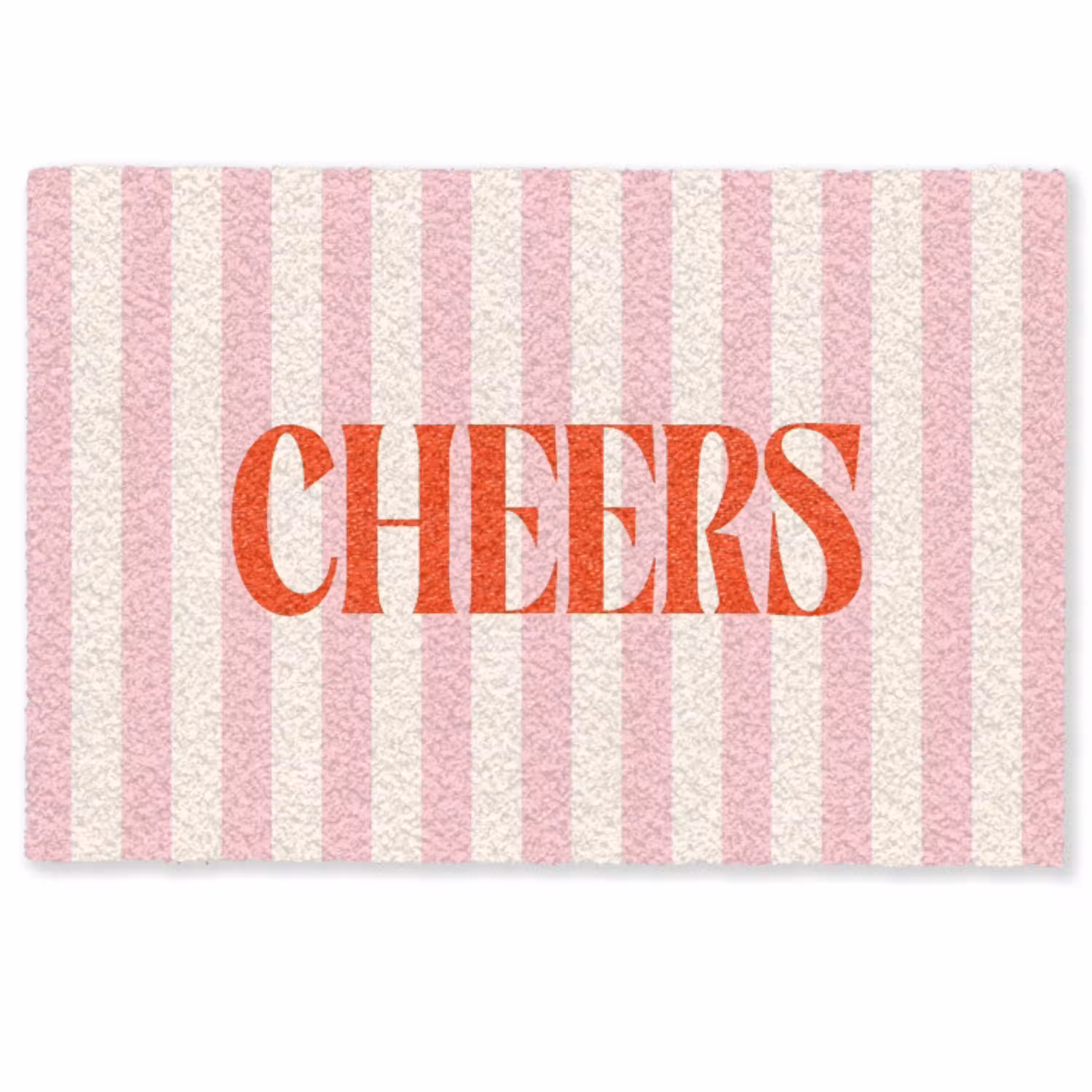 Zachtroze - Rood - Strepen - Cheers Deurmat klein -zkaufland3d