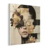 Gezicht - Bloemen - Zwart - Vrouw plexiglas 5mm klein -z3d