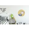 Theepot - Kopje - Beige - Illustratie Wandcirkel aluminium klein -kinderkamer