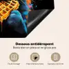 Kat - Graffiti - Kleurrijk - Wafel - Eten Inductie beschermer vinyl 3mm middel -usfeer4_FR