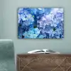 Hortensia - Waterdruppel - Bloemen - Botanisch - Blauw canvas 2cm klein -sfeer4