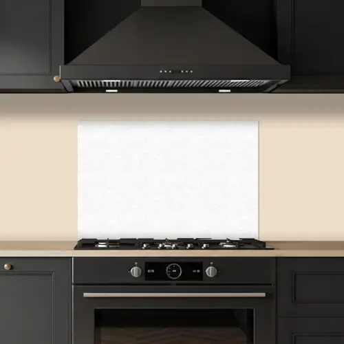 Wit - Landschap - Bloemen keuken achterwand spatscherm klein 900 -sfeer1