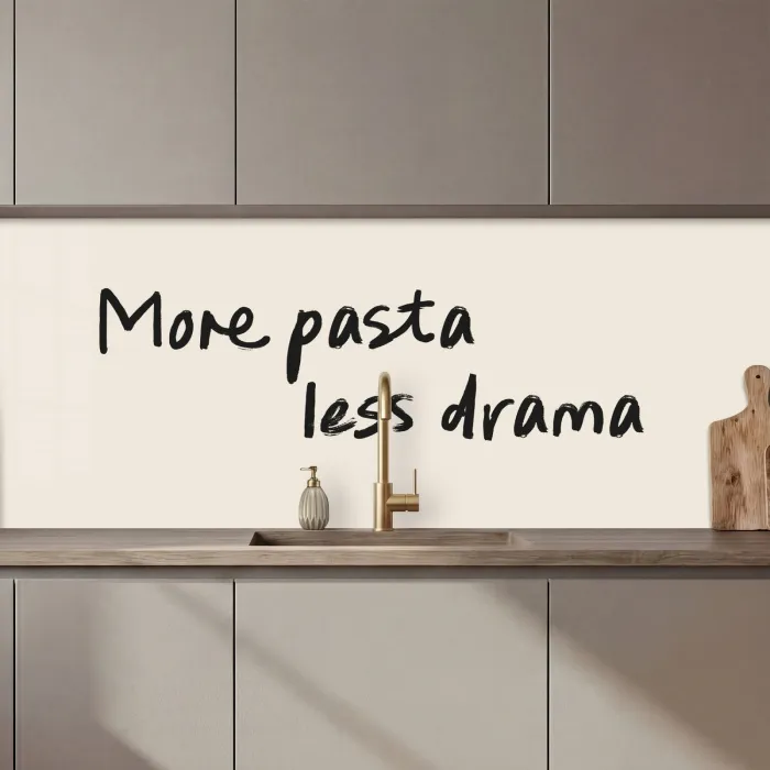More pasta less drama keuken achterwand 2 middel zz_3dshopping